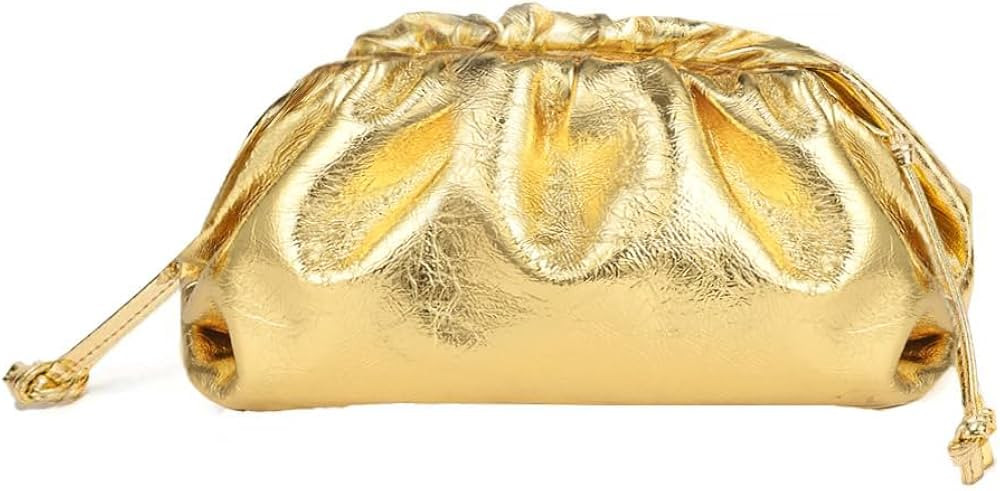 Women's Dumpling bag Crossbody Bag Ruched Cloud Purse Evening Bag Sparkly Handbag Shoulder Bag wi... | Amazon (US)