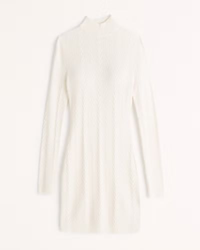 Women's Long-Sleeve Cable Mini Sweater Dress | Women's Dresses & Jumpsuits | Abercrombie.com | Abercrombie & Fitch (US)