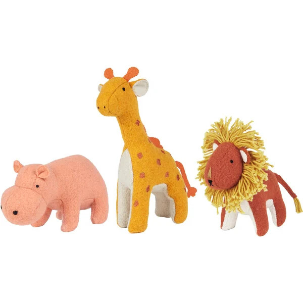 Holdie 3-Friends Animal Toy Set, Savannah (Set Of 3) | Maisonette