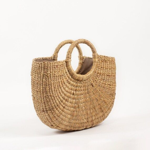 SECOND SALE CAMRYN - straw bag, straw market tote, picnic basket, straw handbag, market bag, beac... | Etsy (US)