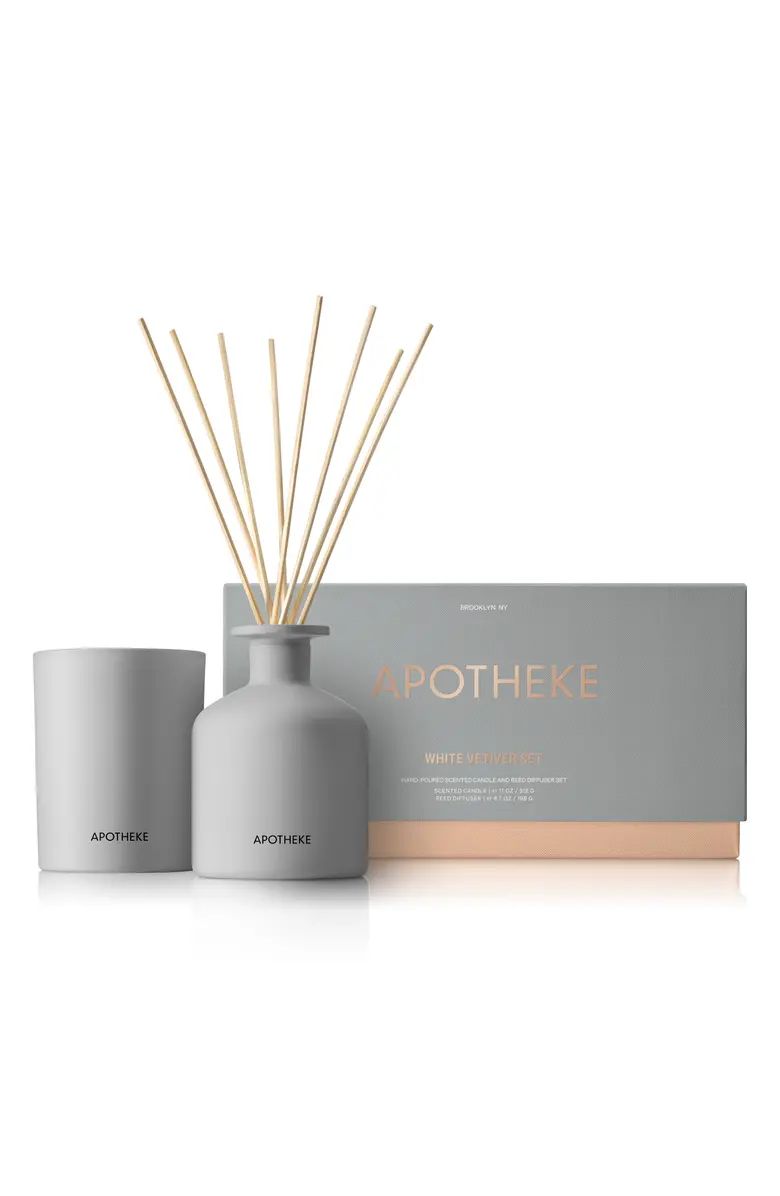 APOTHEKE White Vetiver Diffuser & Candle Set $96 Value | Nordstrom | Nordstrom