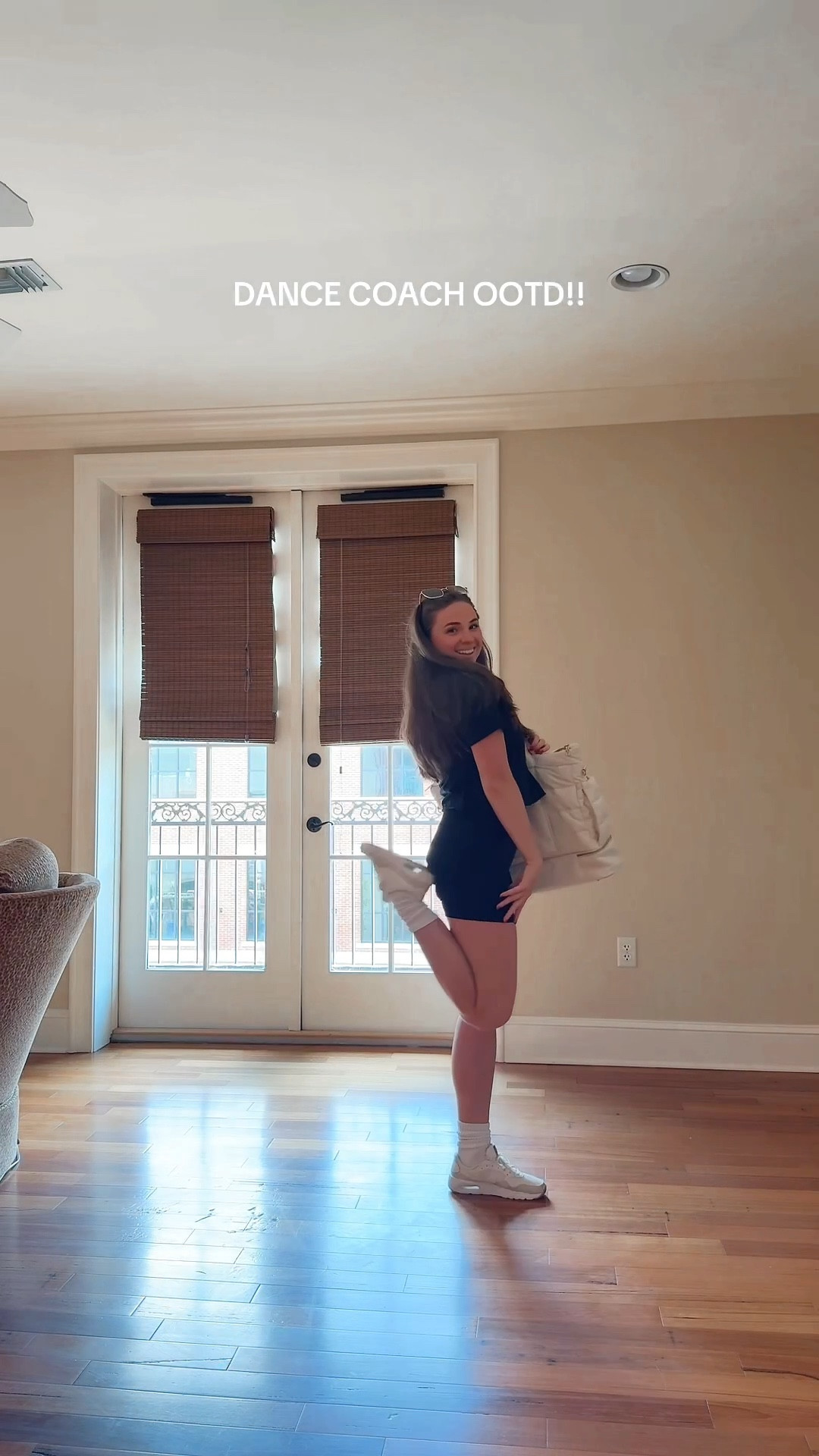 dance coach ootd!!

t-shirt is from the studio!! message me to grab one! i am wearing a size small

biker shorts: size small 
shoes: true to size!

#LTKActive #LTKStyleTip