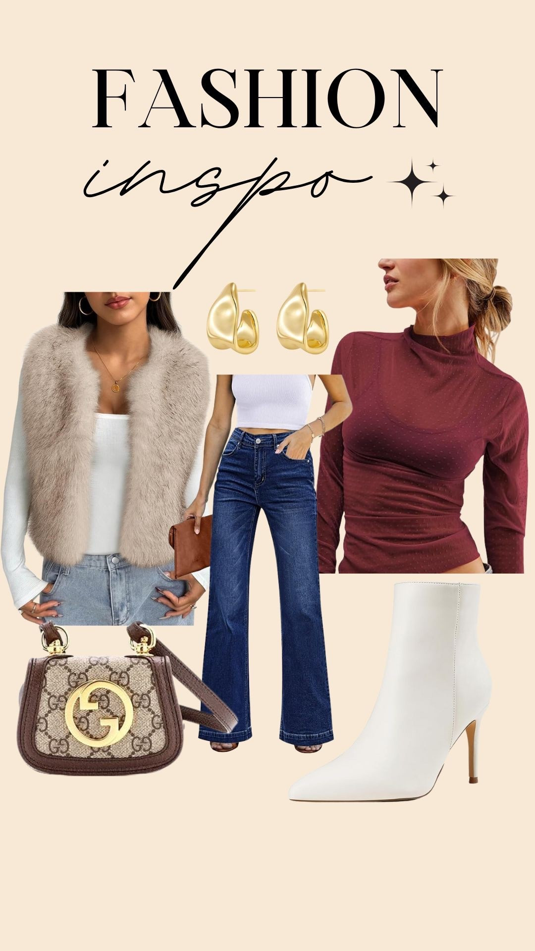 Outfit ideas 
Winter outfit 
Gucci bag 
Fur vest 


#LTKSaleAlert #LTKdayinmylife #LTKootd