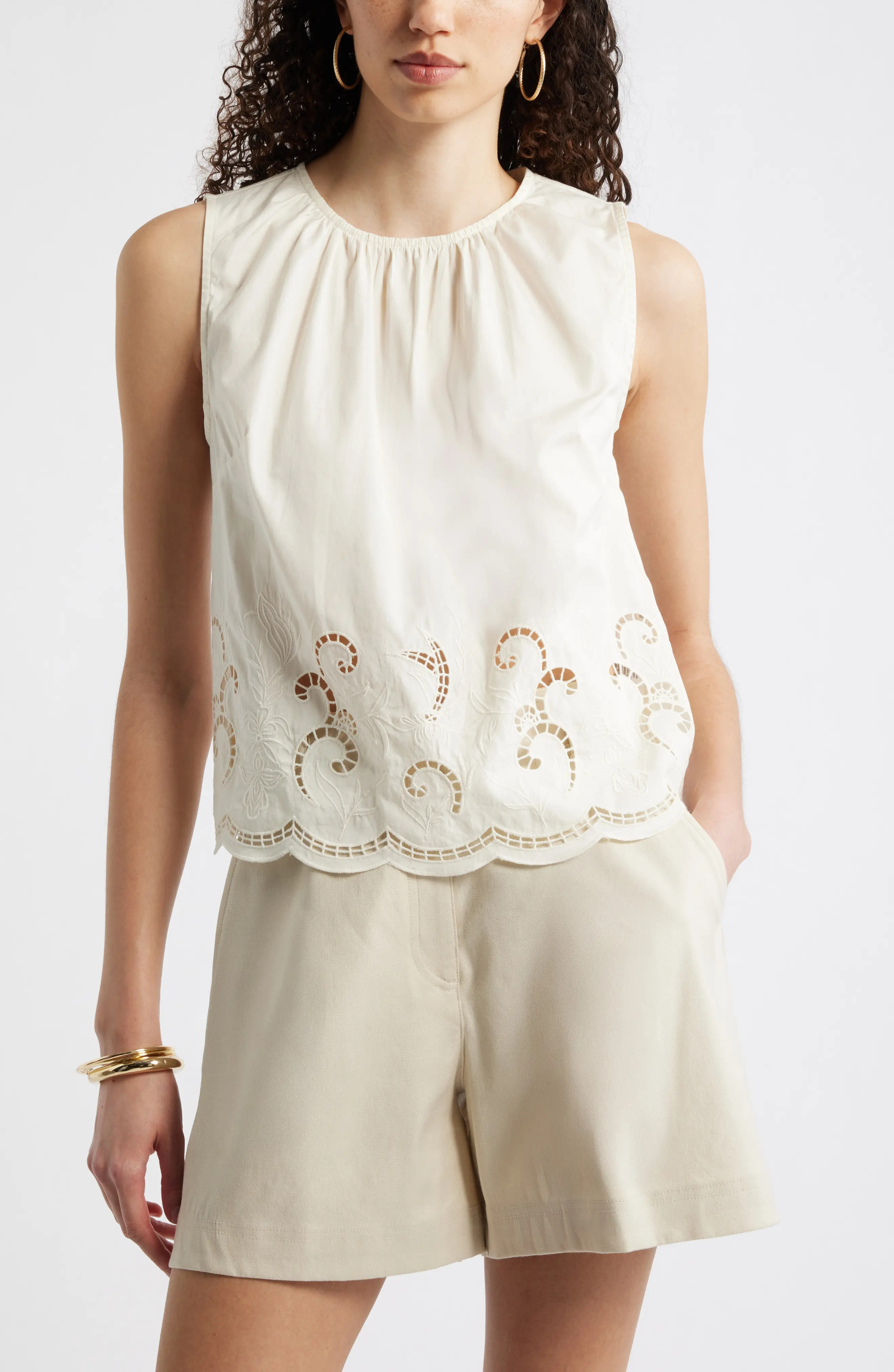 Schiffly Sleeveless Top (Women) | Nordstrom | Nordstrom