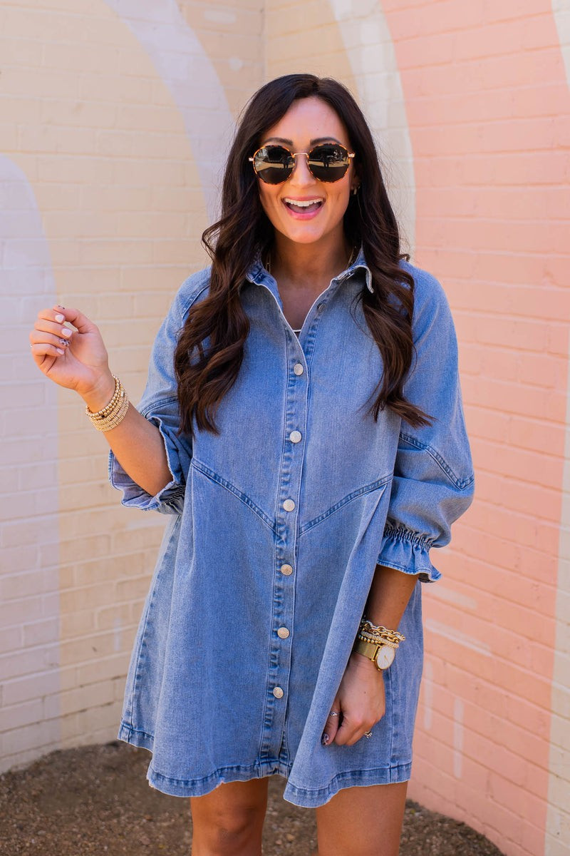 The Eloise Denim Dress | Apricot Lane Boutique