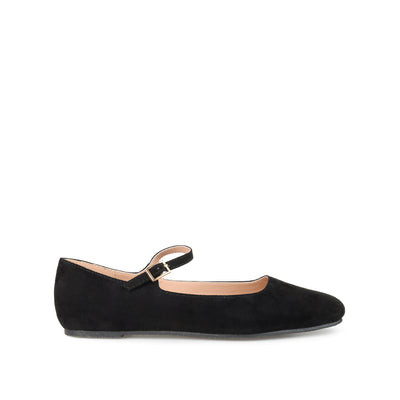 CARRIE FAUX SUEDE BALLET FLATS - Black | Journee Collection