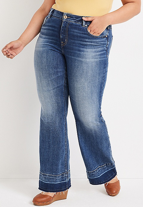 Plus Size edgely™ Flare Curvy High Rise Jean | Maurices