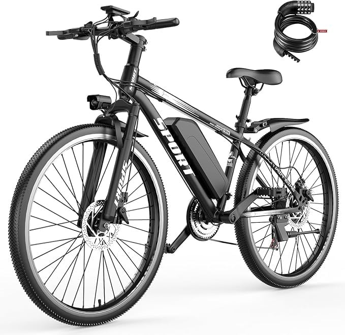 Electric Bike for Adults, 26'' 1500W Peak Ebike, Up to 65 Miles 28MPH Electric Mountain Bike with... | Amazon (US)