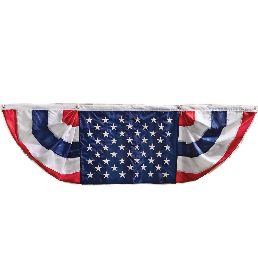 Collections Etc Patriotic 5 Ft Long American Flag Bunting, Traditional | Amazon (US)