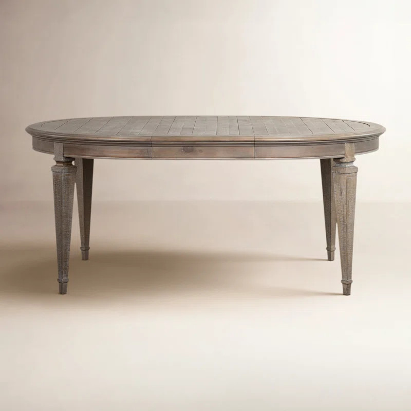 Dione Extendable Pine Round Solid Wood Base Dining Table | Wayfair North America