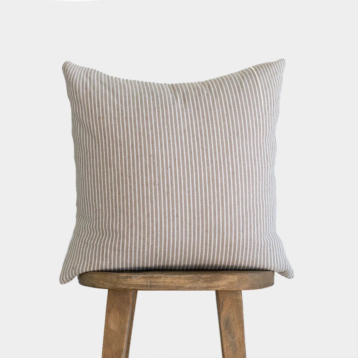 June in Tan - 18" | 22" Pillow Cover | Woven Nook
