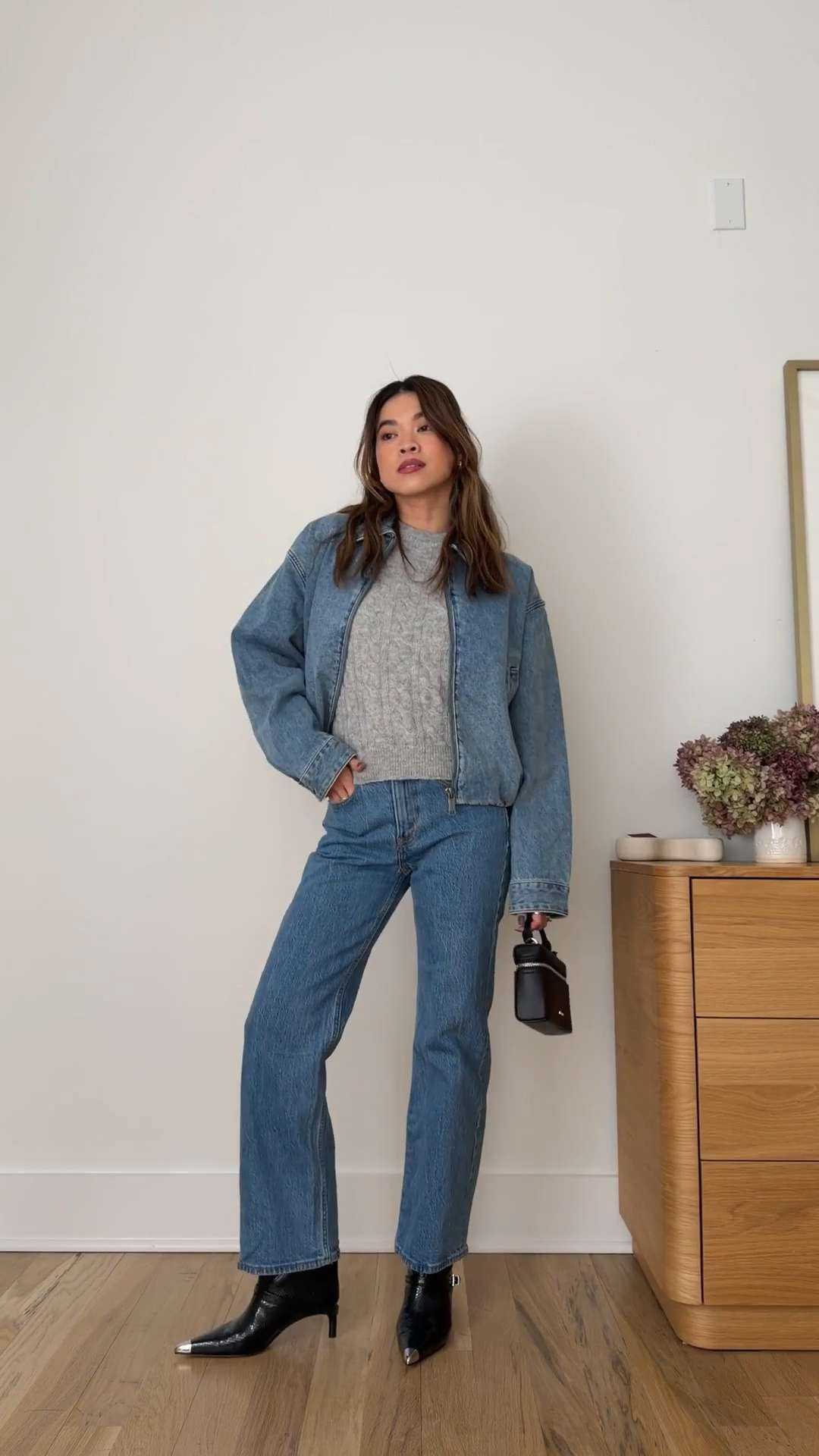 Sizing info:
•jeans size 23 extra short in short medium marble
•sweater size XS
•jacket size XS

petite fashion, get dressed with me, outfit inspiration, ootd, nashville outfit, Nashville influencer, petite style, vacation style, casual outfits, mom style, petite pants, spring outfits, spring outfit info, spring pants, spring outfit idea, spring top, spring bag, spring sweater, spring shoes, winter outfit, winter pants, winter outfit inpso, winter outfit idea, winter top, winter style, winter sweater, cozy sweater, cold weather sweater, cold weather outfit, bag, purse, denim, jeans, Michael Kors 

 

#LTKootd #LTKSeasonal #LTKPetite