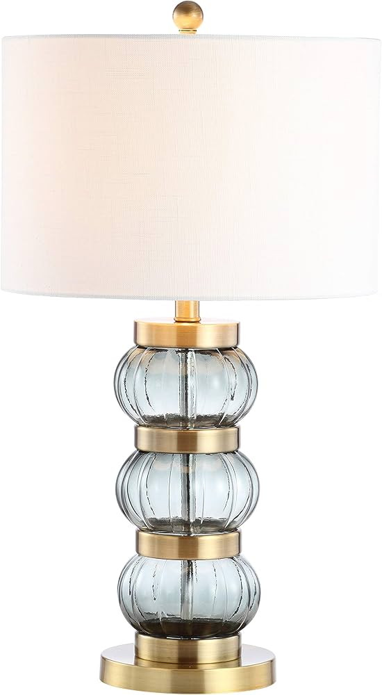 JONATHAN Y JYL4039A Linna 27.5" Glass/Metal Table Lamp Contemporary Transitional Bedside Desk Nig... | Amazon (US)