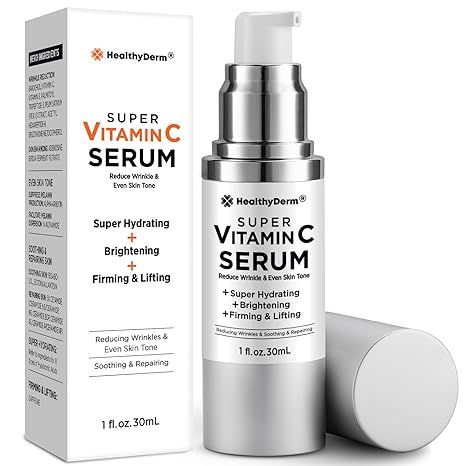 Super Vitamin C Serum for Women Over 70: Vitamin C, Hyaluronic Acid, Vitamin E, Caffeine, Hydrati... | Amazon (US)