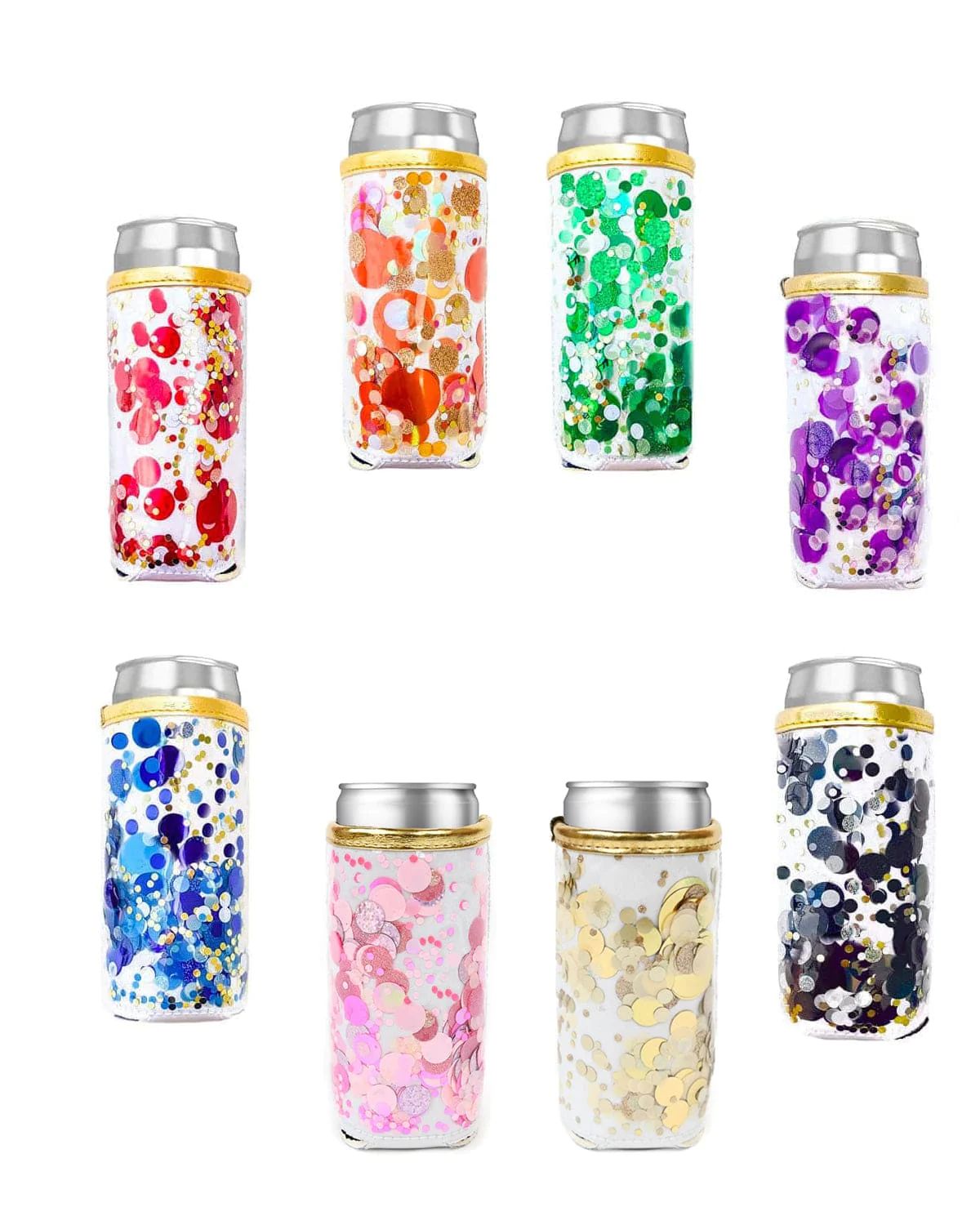 Spirit Squad Confetti Skinny Can Cooler | Packed Party