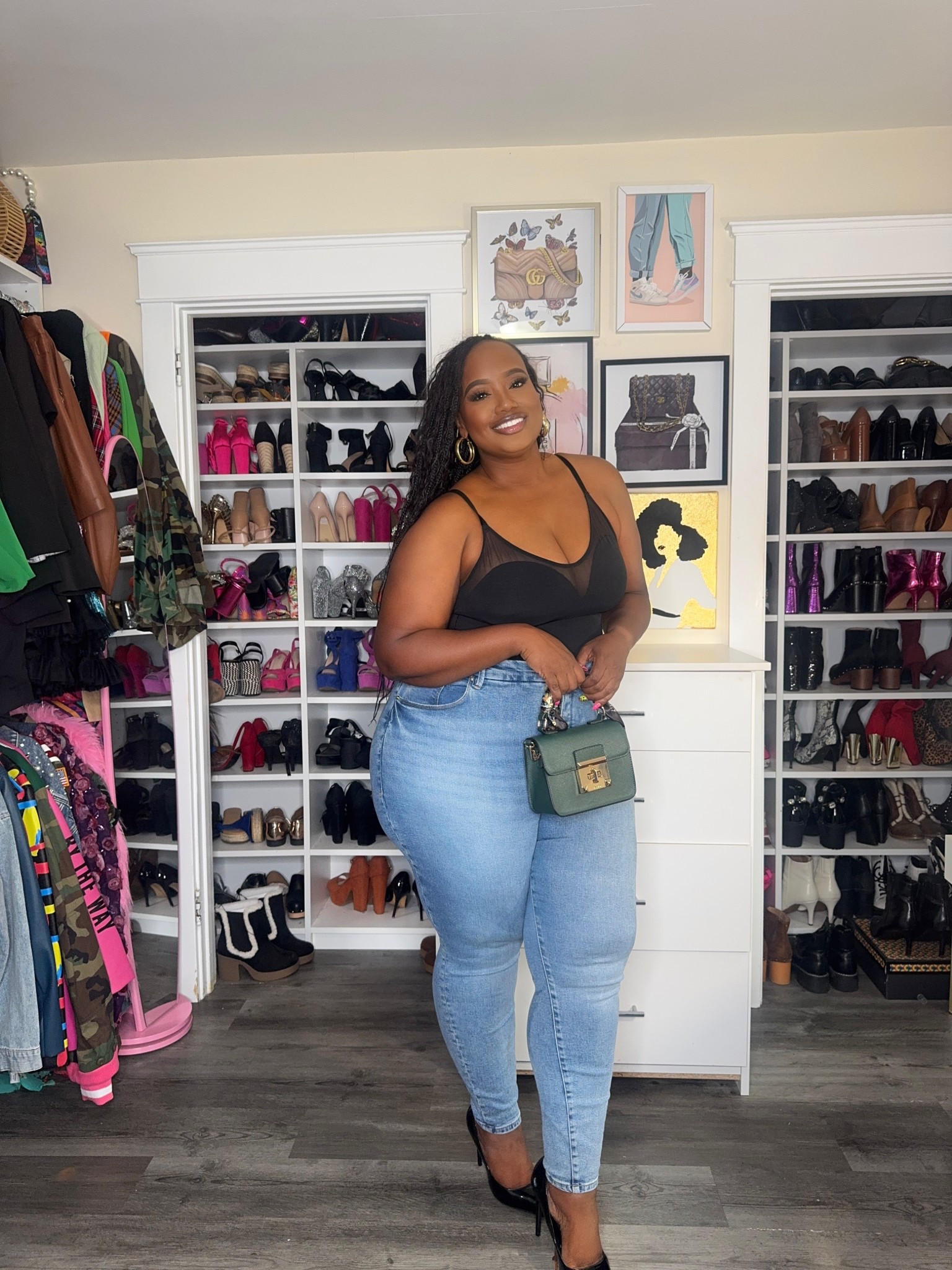 Nothing like a basic look that fits well.
Jeans: wearing 18 
Bodysuit: wearing 2x 