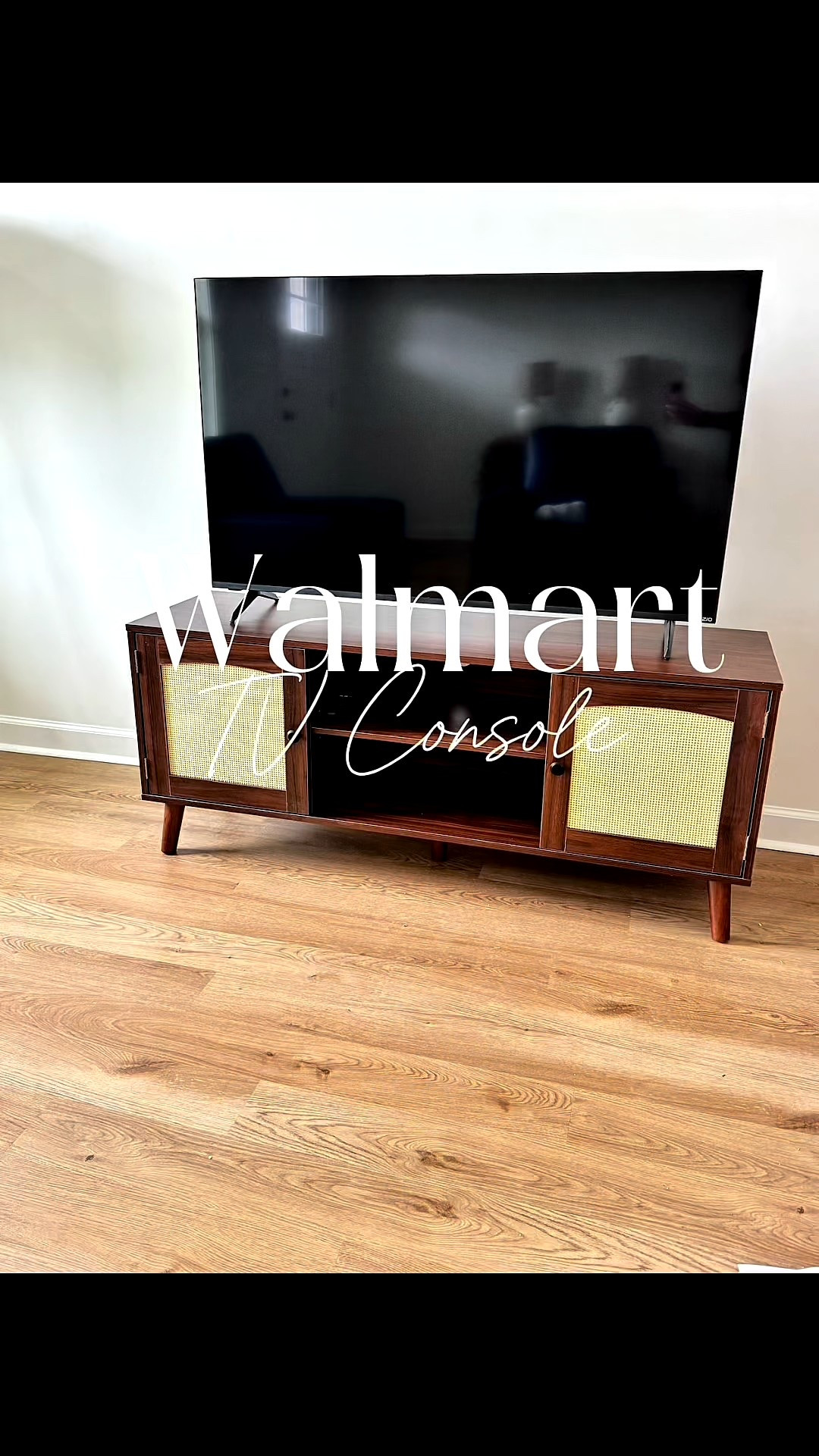 This tv console from #Walmart is so good! 🤩 Affordable and stylish! 

#LTKHome