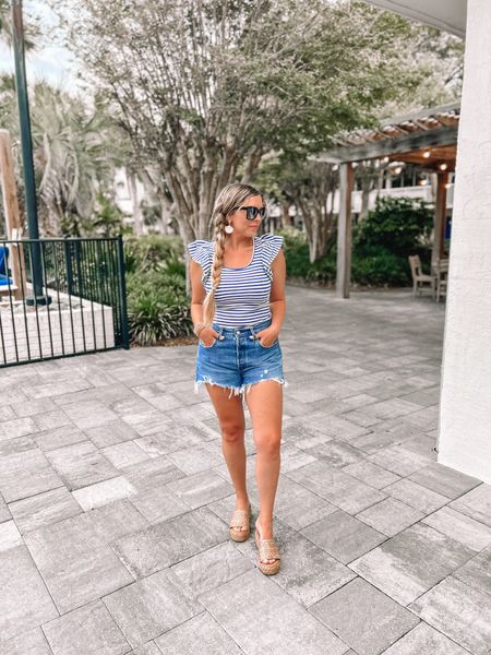 This blue striped ruffle sleeve top from Amazon is so cute to bring on your next vacation! It’s ribbed, tight fitting but stretchy, and comes in more colors! 

#LTKFindsUnder50 #LTKTravel #LTKSaleAlert
