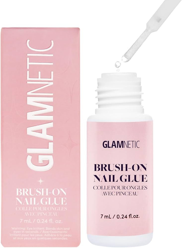 Glamnetic Brush On Nail Glue | Brush Tip Applicator, Mess Free, Travel Friendly, Vegan | Durable ... | Amazon (CA)
