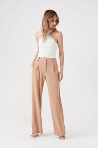 High-Rise Straight-Leg Trousers | Forever 21 (US)