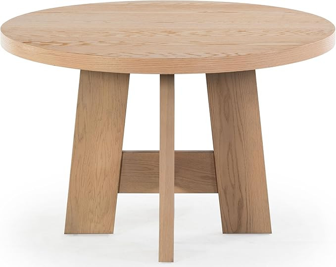 SAFAVIEH Couture Collection - Beverley Oak Round Wood Dining Table, Classic Design, Seats up to 4... | Amazon (US)