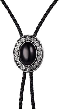 HUABOLA CALYN Bolo tie, Handmade Round Shape Western Cowboy Bola Tie | Amazon (US)