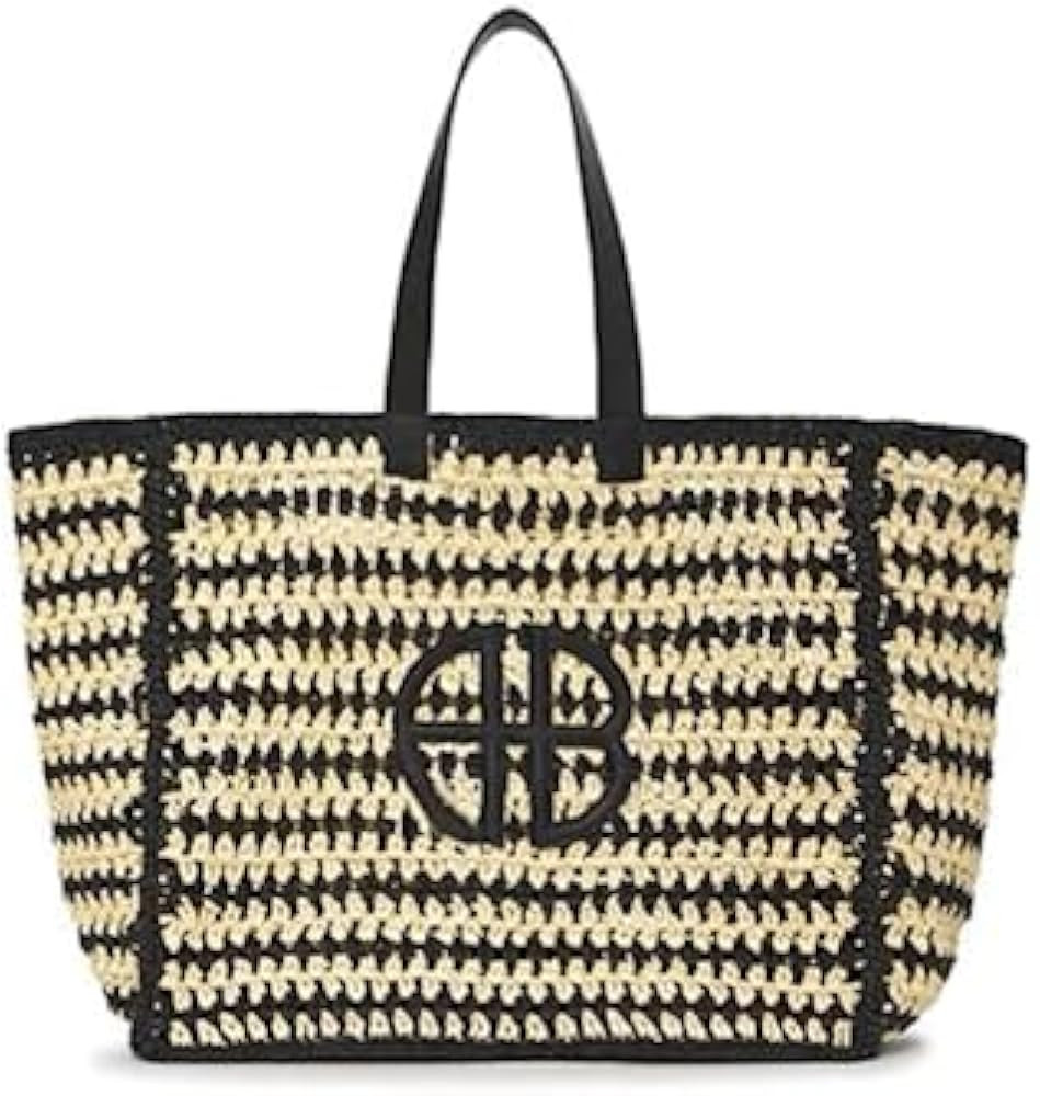 Straw Beach Bag Travel Womens Totes Set Handwove Fish Net Bag Fashion Shoulder Bag Handbag 2024 S... | Amazon (US)