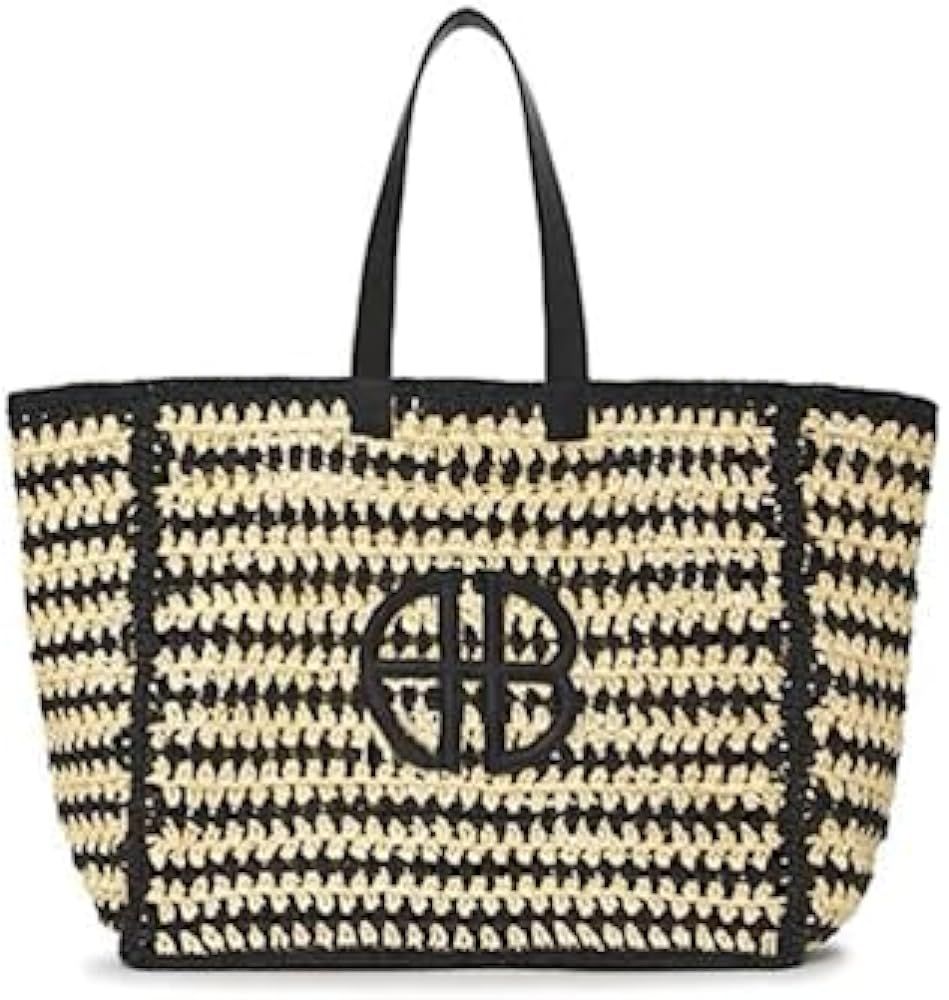 Straw Beach Bag Travel Womens Totes Set Handwove Fish Net Bag Fashion Shoulder Bag Handbag 2024 S... | Amazon (US)