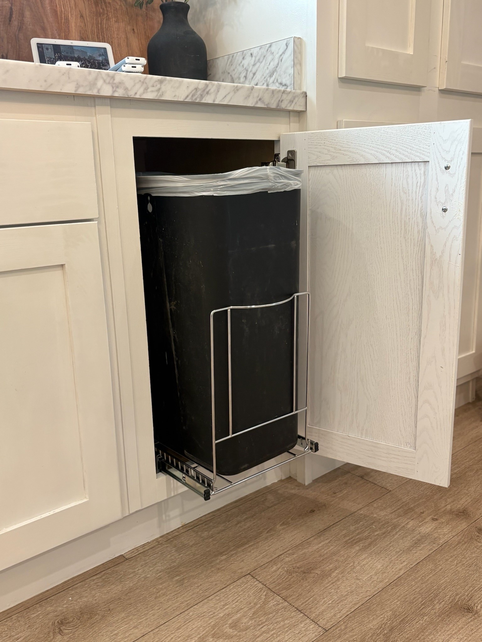 The DIY pull-out trash can I got!

#LTKHome