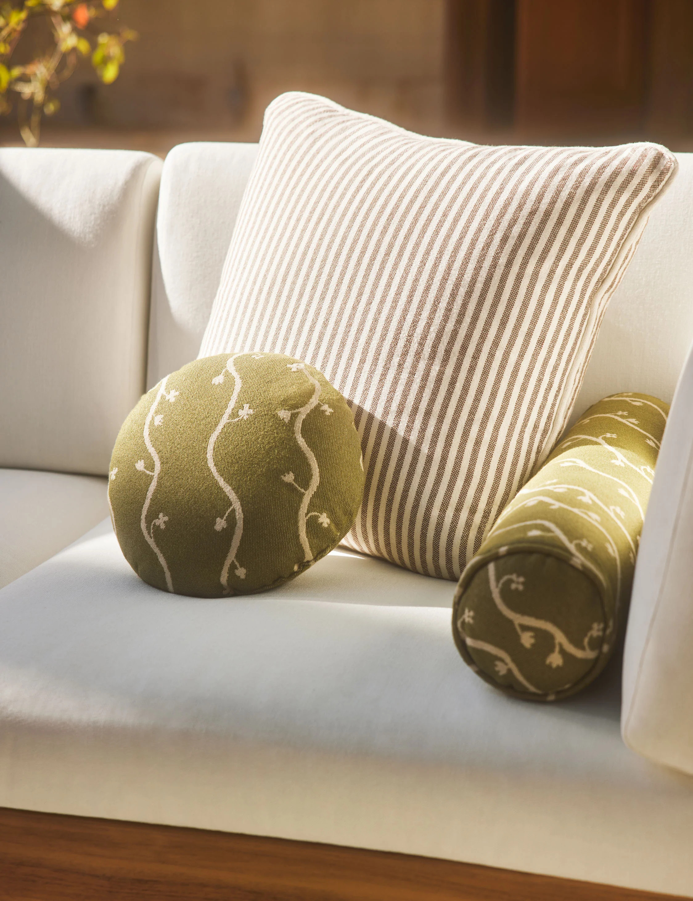 Littu Indoor / Outdoor Striped Pillow | Lulu and Georgia 