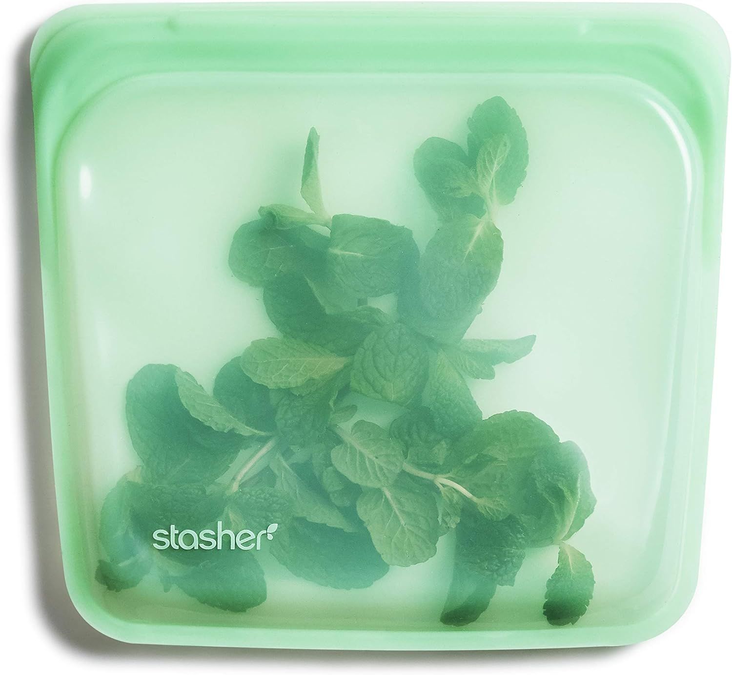 Stasher Silicone Reusable Storage Bag, Sandwich (Mint) | Food Meal Prep Storage Container | Lunch... | Amazon (US)