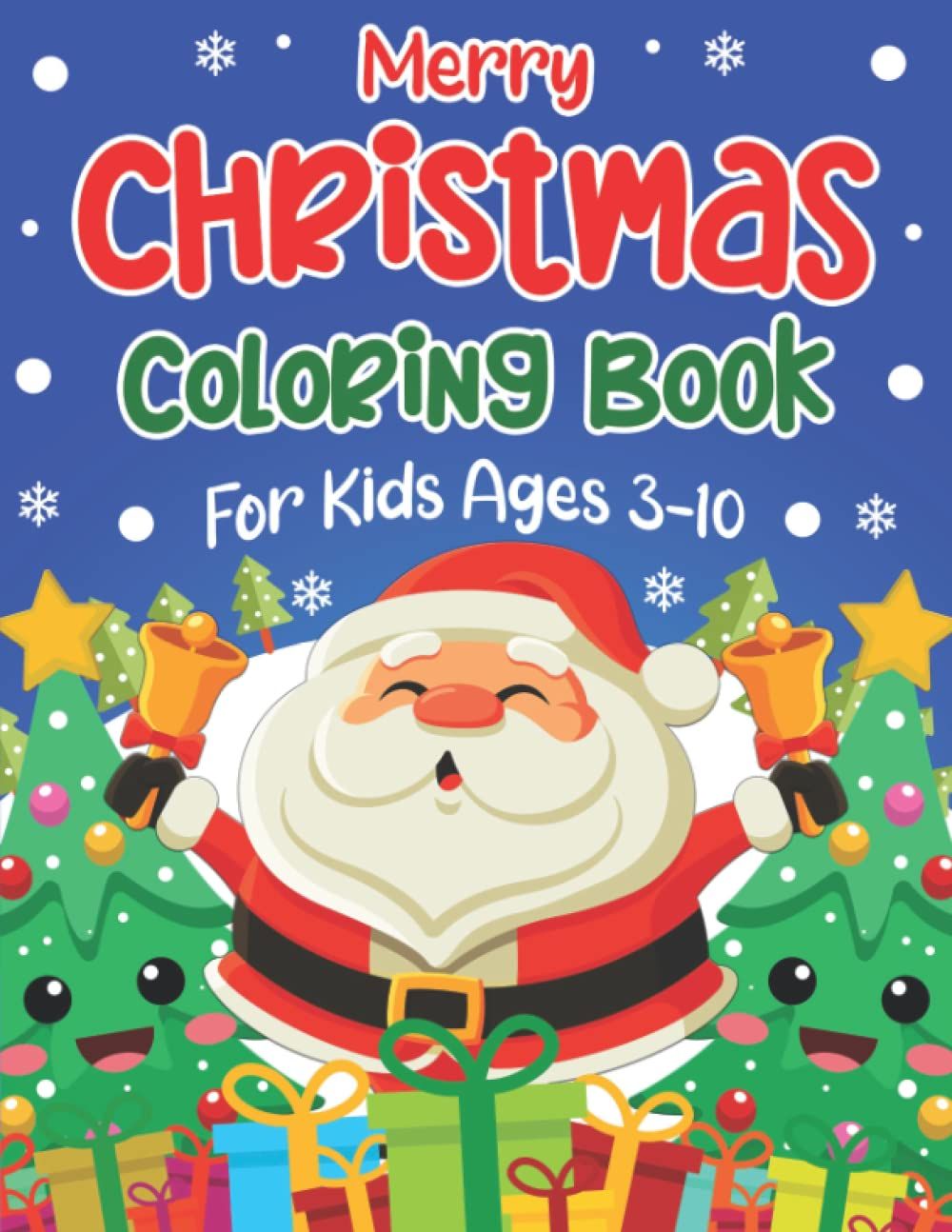 Merry Christmas Coloring Book for Kids: Fun Christmas Holiday Designs Filled With Santa Claus, Ch... | Amazon (US)