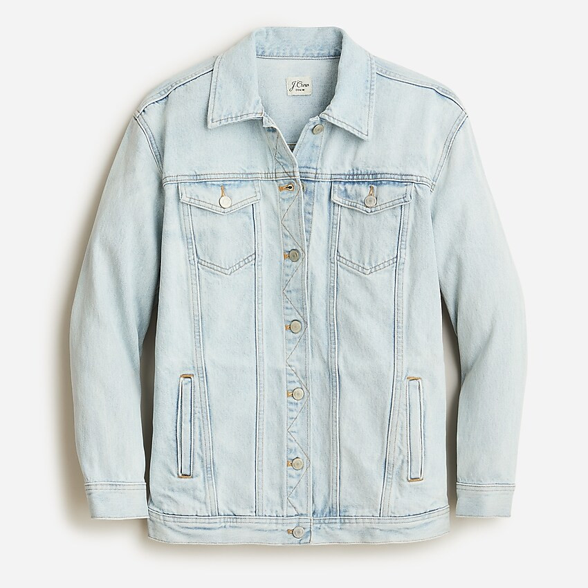 Relaxed denim jacket in waterside wash | J. Crew US