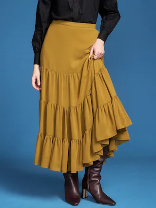Old Navy x Altuzarra Tiered Swing Maxi Skirt | Old Navy (US)