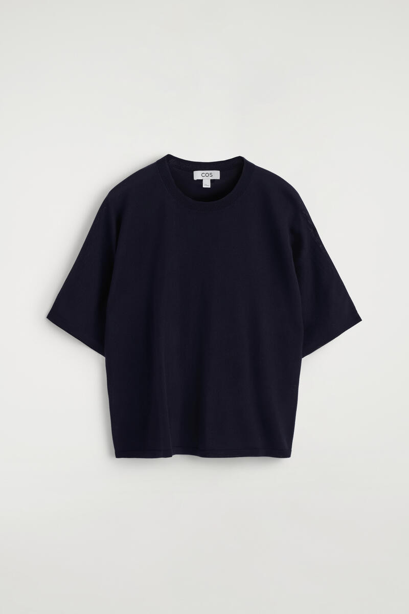 Knitted Merino Wool T-Shirt | COS (US)