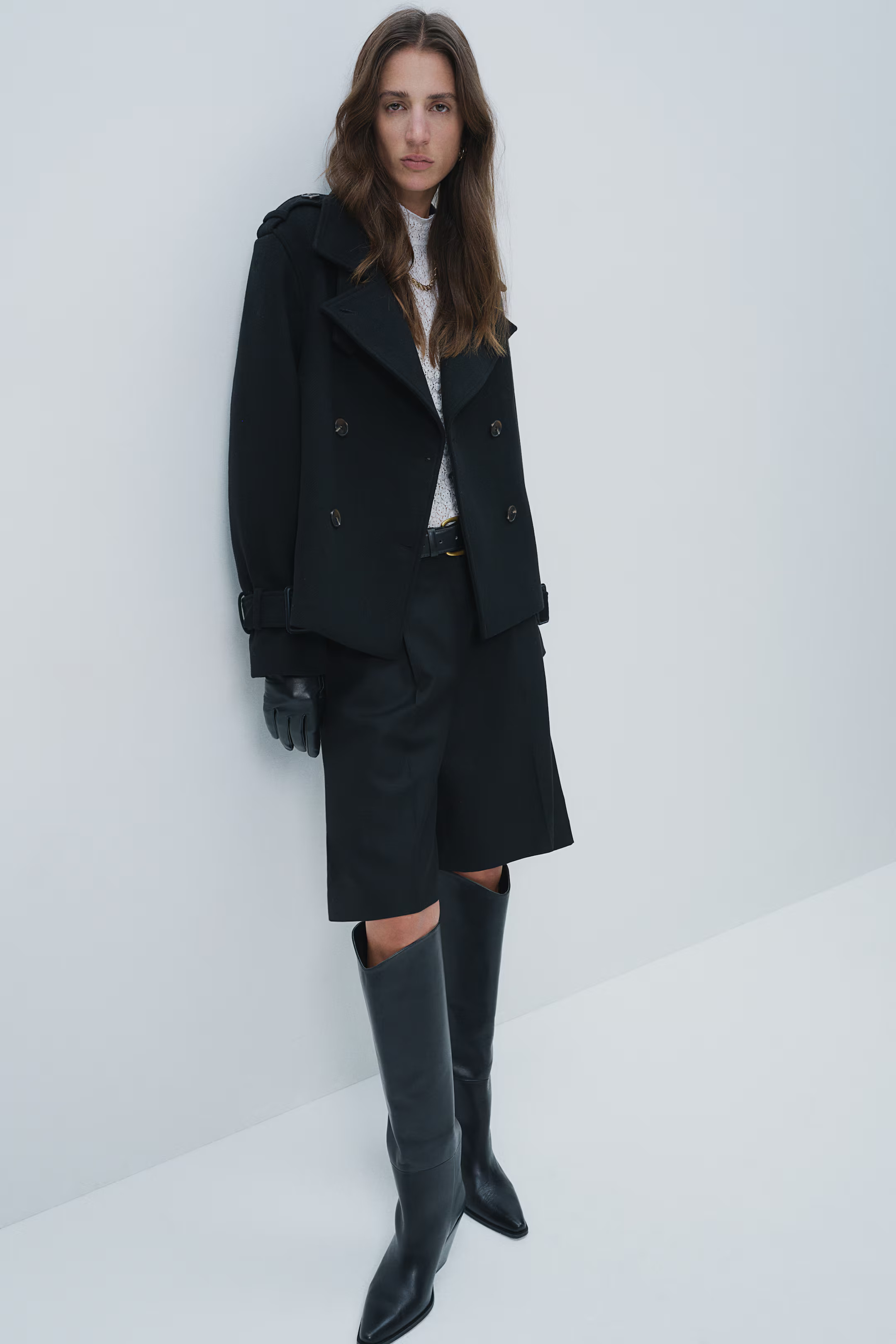 Short Trench Coat - Black - Ladies | H&M US | H&M (US + CA)