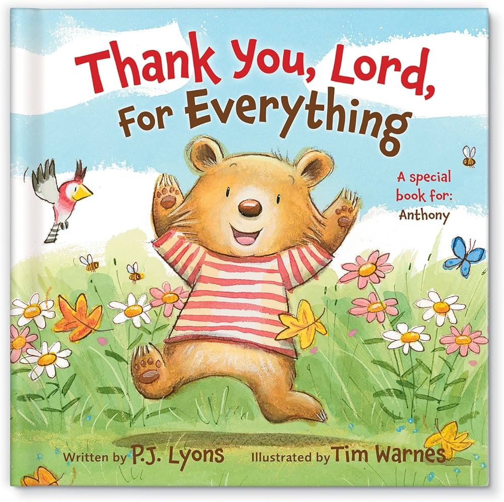 Thank You, Lord, for Everything Personalized Children's Story - I See Me! (Hardcover) | Amazon (US)