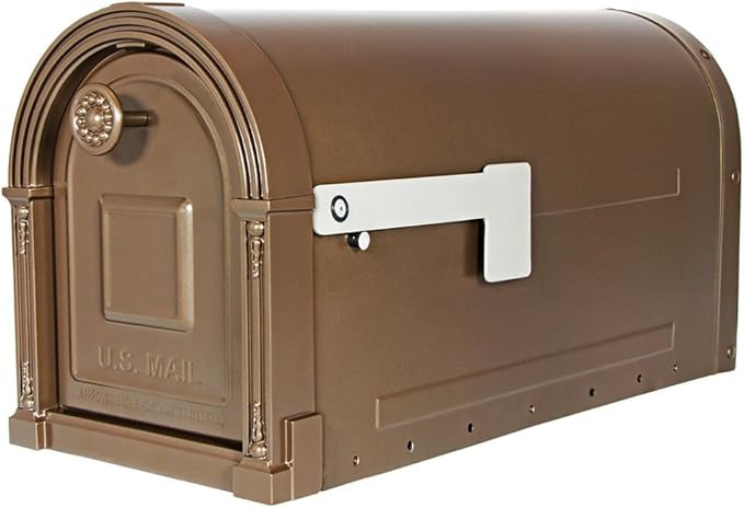 Gibraltar Mailboxes Garrison Large Capacity Galvanized Steel Venetian Bronze, Post-Mount Mailbox,... | Amazon (US)