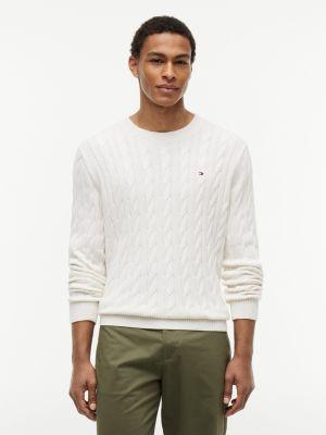 Cable Knit Crewneck Sweater | Tommy Hilfiger | Tommy Hilfiger (US)