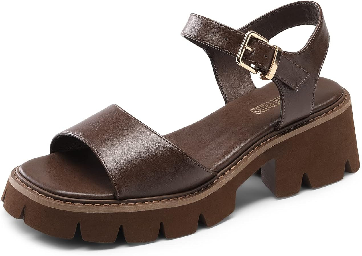 Block Heel: The 2.2-inch chunky heel with 0.9-inch platform is perfect for achieving that leg-len... | Amazon (US)