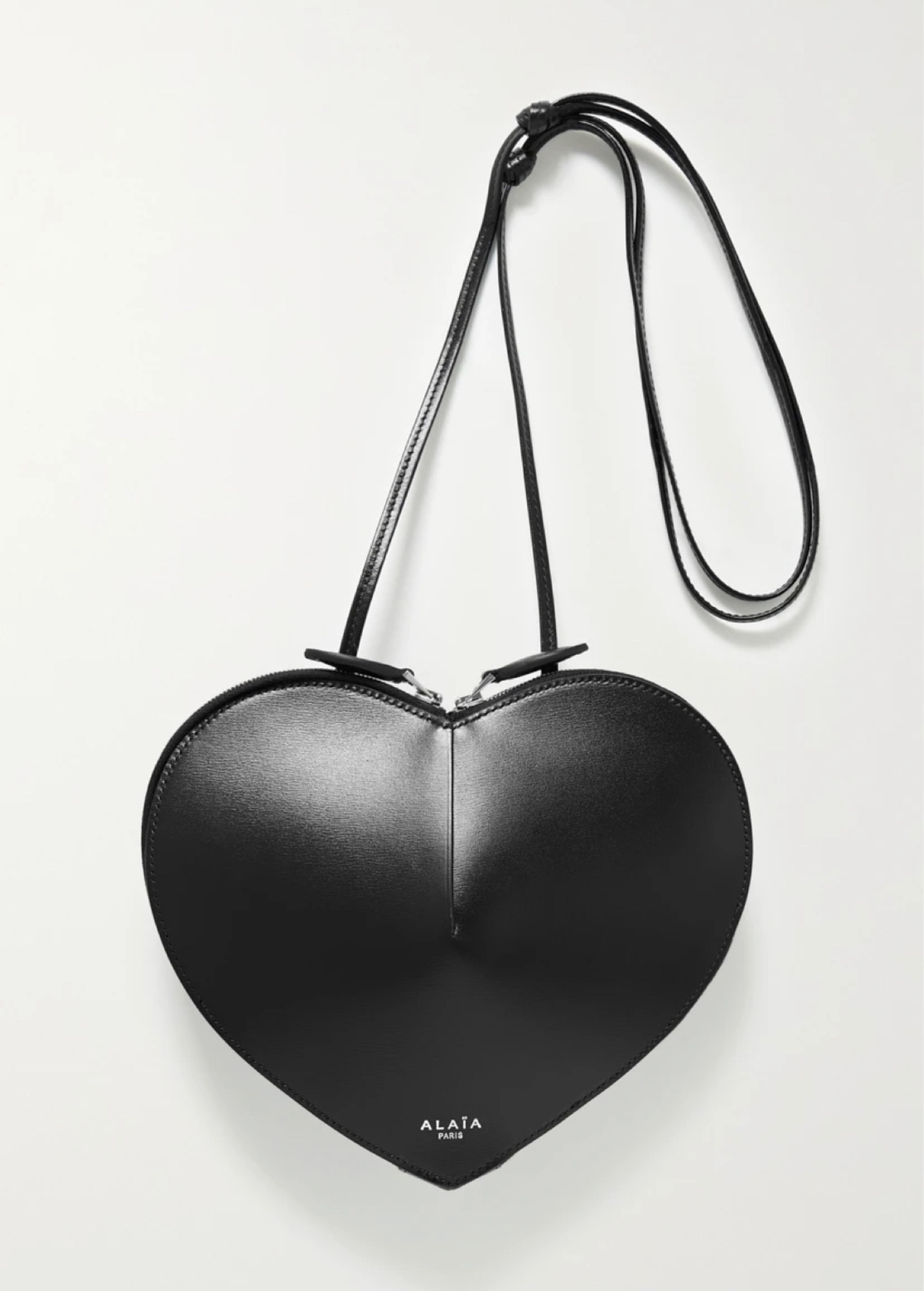 ALAIA Le Coeur Lambskin Leather Clutch Bag