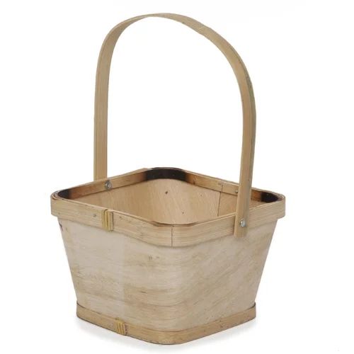 Square Woodchip Paintable Handle Basket - Small 5in | Walmart (US)