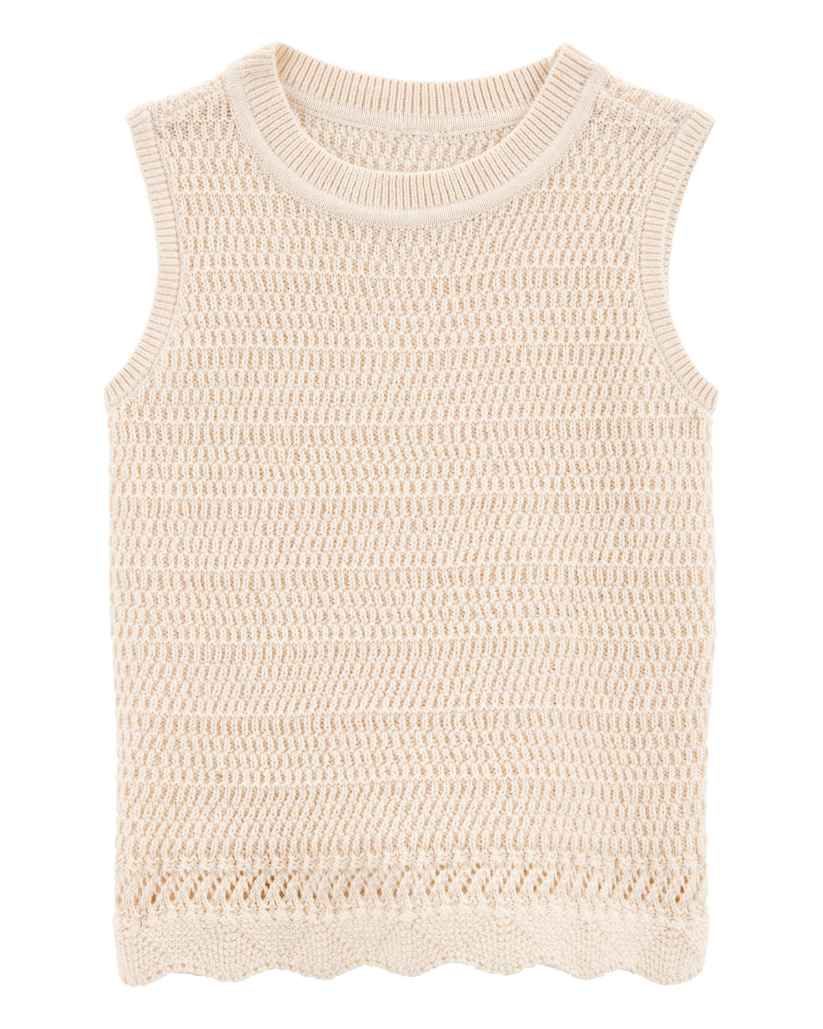 Toddler Crotchet Knit Tank - Ivory - OshKosh | Carter's | Carter's Inc
