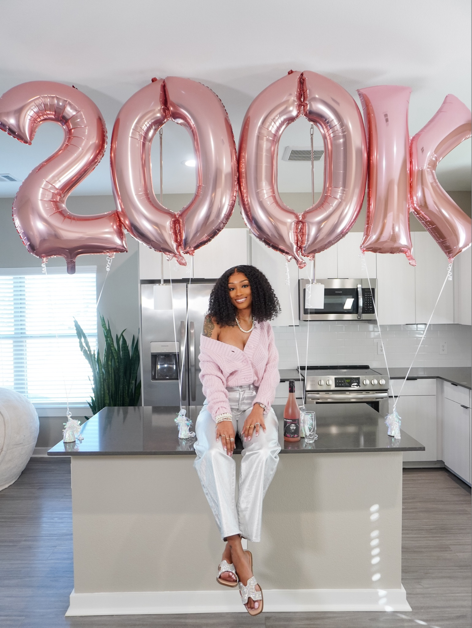 this is how i celebrated 200k instagram followers but this fit is also good for a holiday jam. leave the sweater buttoned or let loose like i did. i also tucked this sweater under, so if you’re looking for length, it’s there 💖🛍️

#LTKstyletip #LTKfindsunder100 #LTKparties