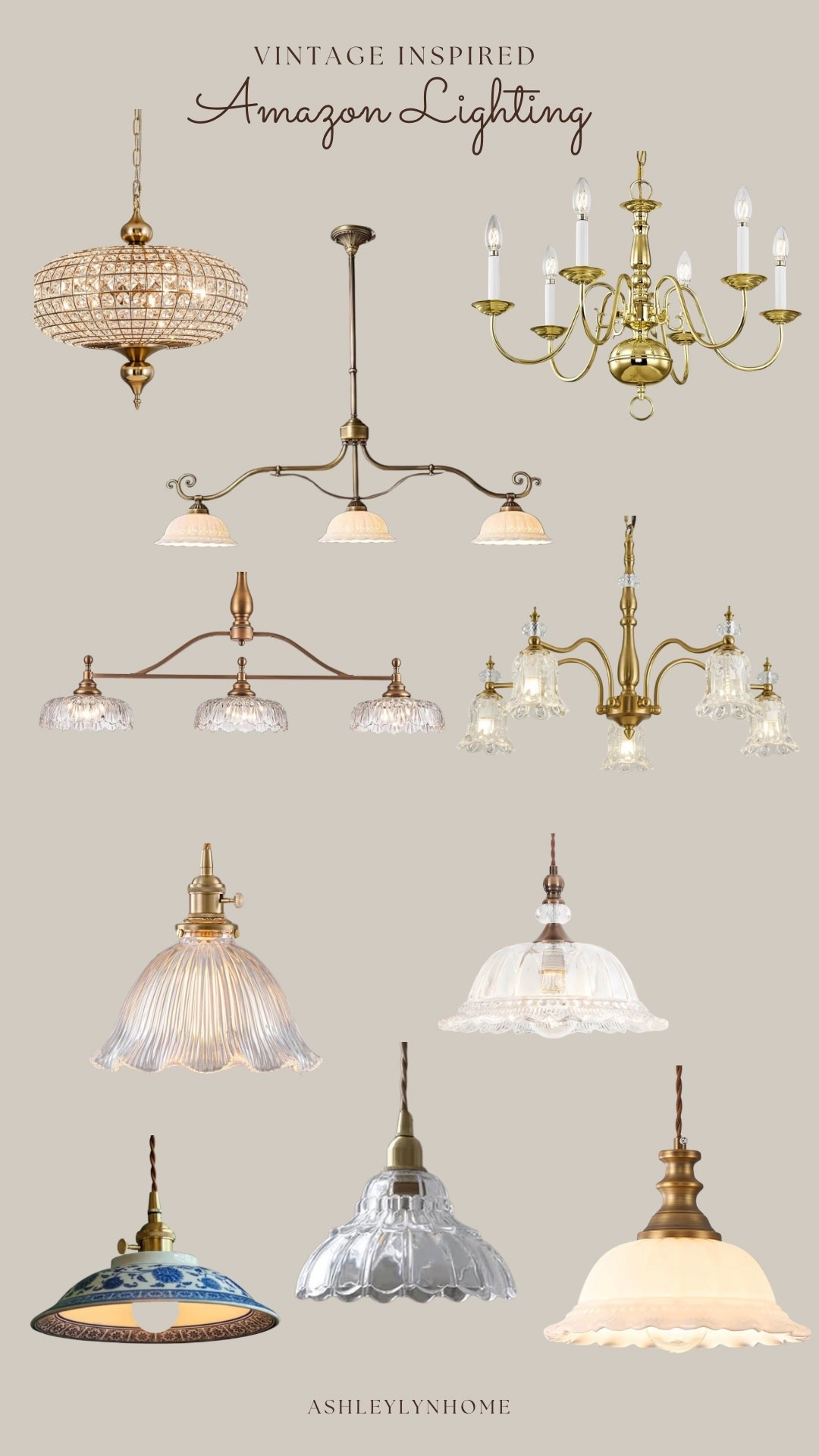 Vintage inspired Amazon lighting, pendant, chandelier 

#LTKHome