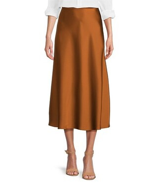 Blakely Satin Skirt | Dillard's