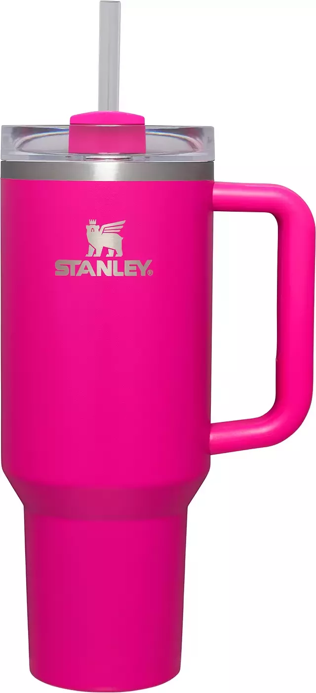 Stanley Tumbler 40oz The Flowstate Quencher H2.0 Camelia Barbie PINK NEW IN  HAND