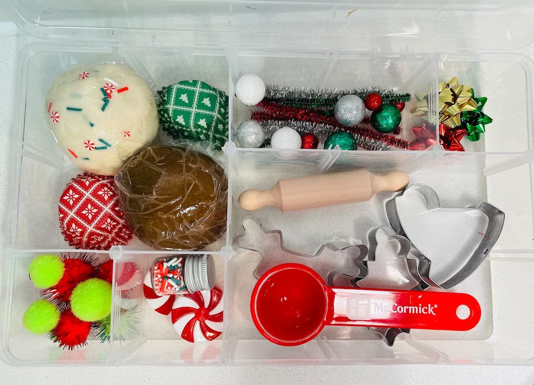 Christmas Cookie Play-dough Box - Etsy | Etsy (US)