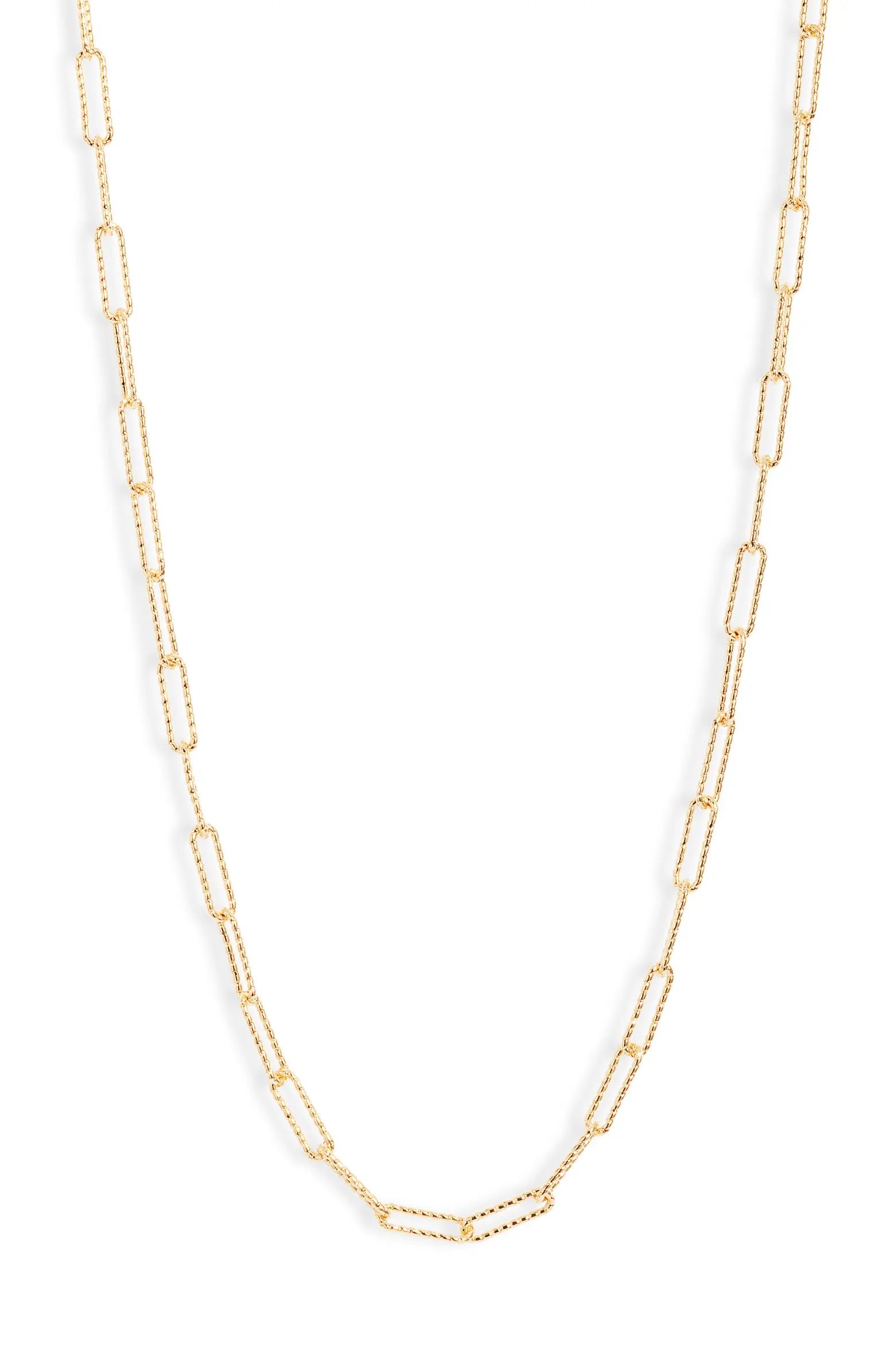 Nordstrom Demi Fine Faceted Paper Clip Chain Necklace | Nordstrom | Nordstrom