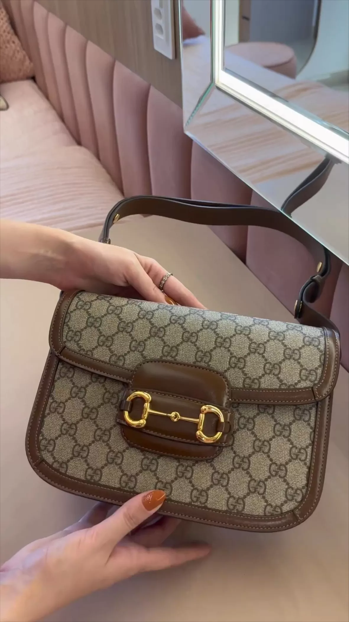 Bolsa Gucci 1955 Horsebit Tiracolo Italiana